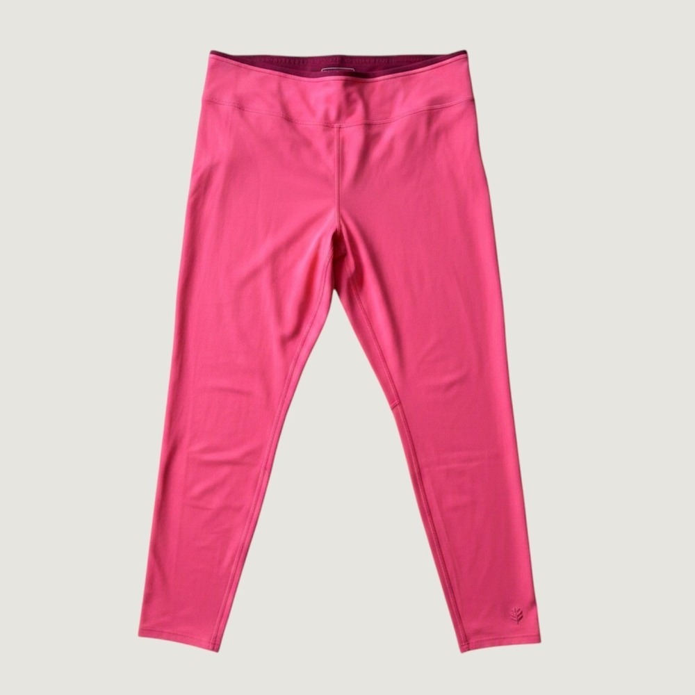 Coolibar Swim Leggings Womens XL Pink Santa Cruz UPF 50+ Sun Protection Beach